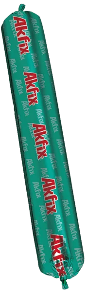 AKFIX Полиуретановый строительный герметик (Колбаса) P635 черный 600 мл