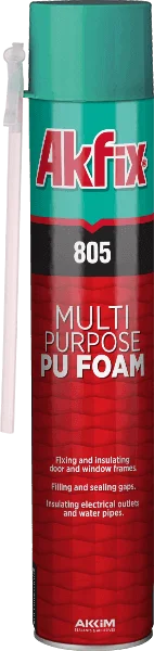 AKFIX Многоцелевая Полиуретановая Монтажная Пена 850гр 805