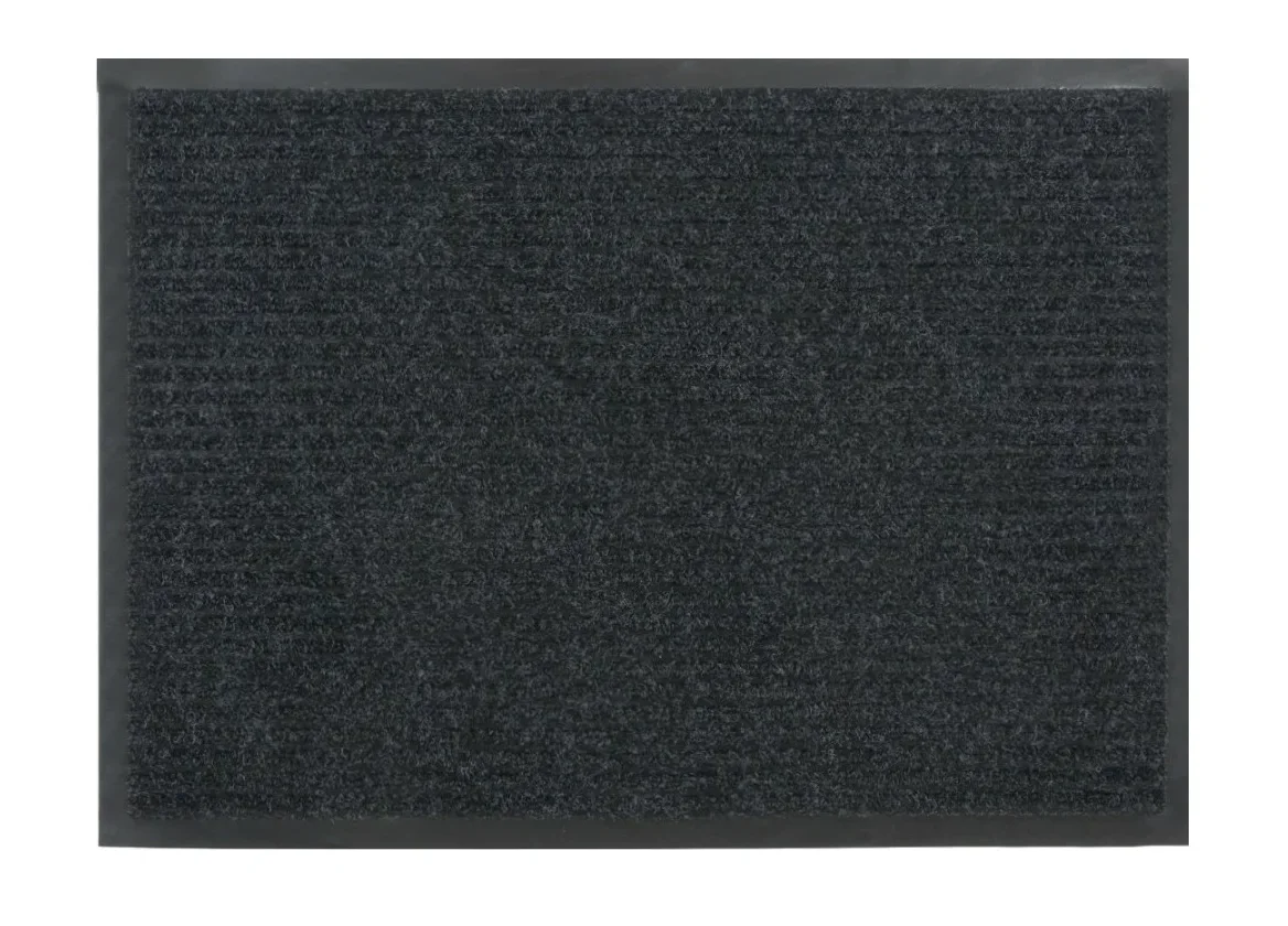 Kovroff Влаговпитывающий ребристый коврик СТАНДАРТ 90x150 см, черный 21001