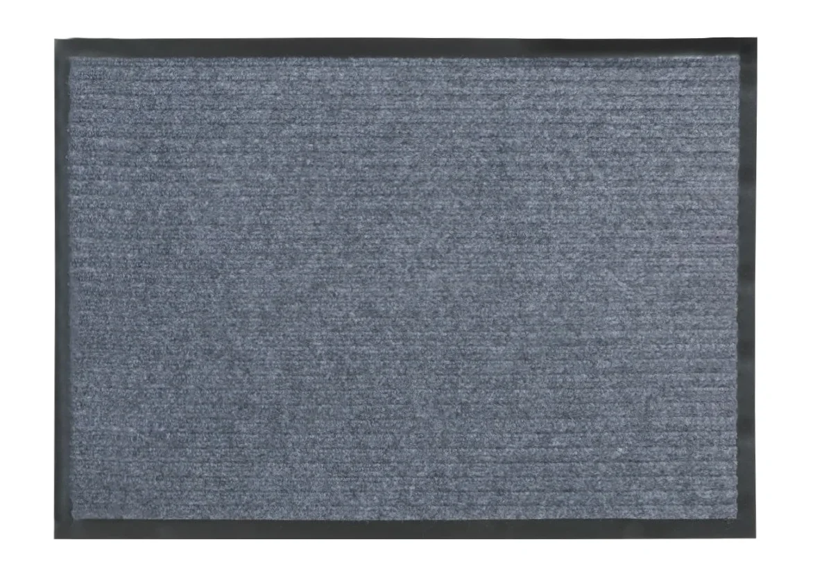 Kovroff Влаговпитывающий ребристый коврик СТАНДАРТ 90x150 см, серый 21002