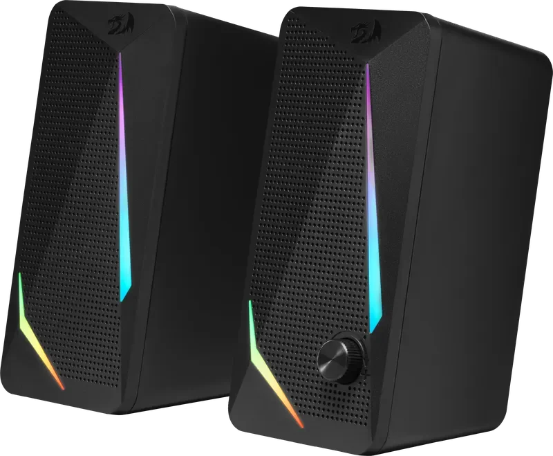 REDRAGON Акустическая система Waltz black USB + 3.5 jack, RGB, 6 Вт. (78144)
