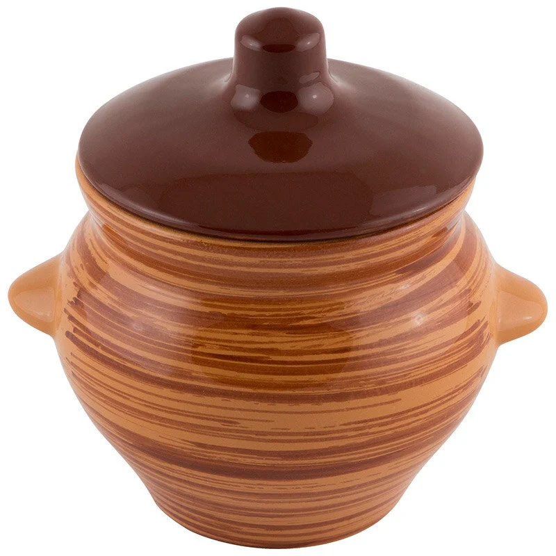 Mallony Горшок 0,5 л для жаркого Полосы. 006691-SK