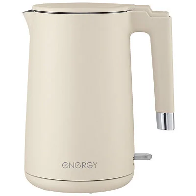 ENERGY Чайник E-215 (1,7 л), бежевый, двойной корпус. 164158-SK