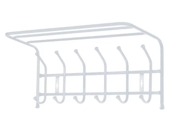 НИКА Вешалка настенная с полкой 600х238х268 мм (6 крючков) ВП6/МС матовый серый