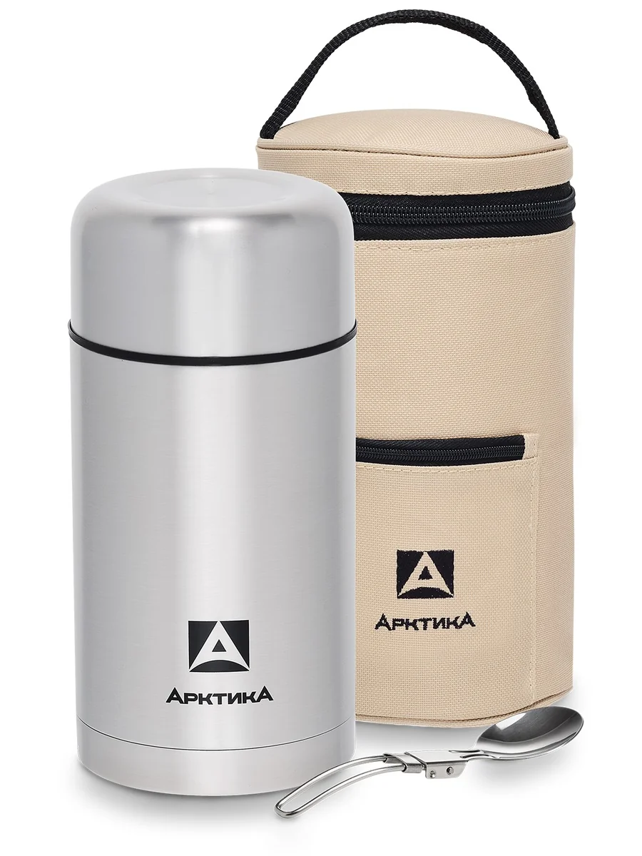 Арктика Термос 301-1000А 1000мл.с широким горлом в чехле