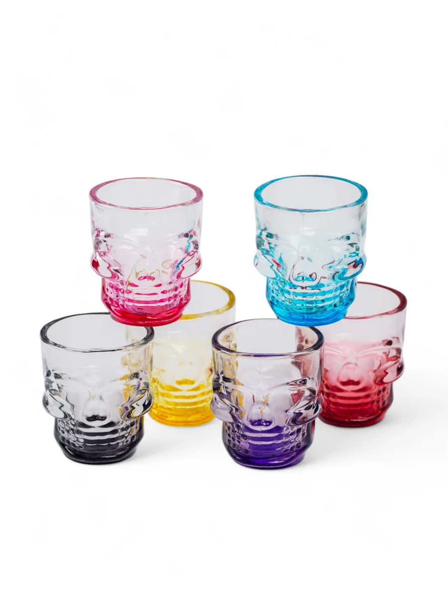 GLASSERIE Набор стопок для водки Skull colors 50мл 6шт. GL001