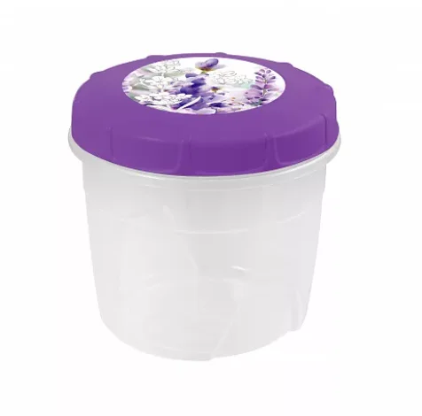 ПОЛИМЕРБЫТ Банка 0,5л. ЛАВАНДА д/хран. прод. 57544