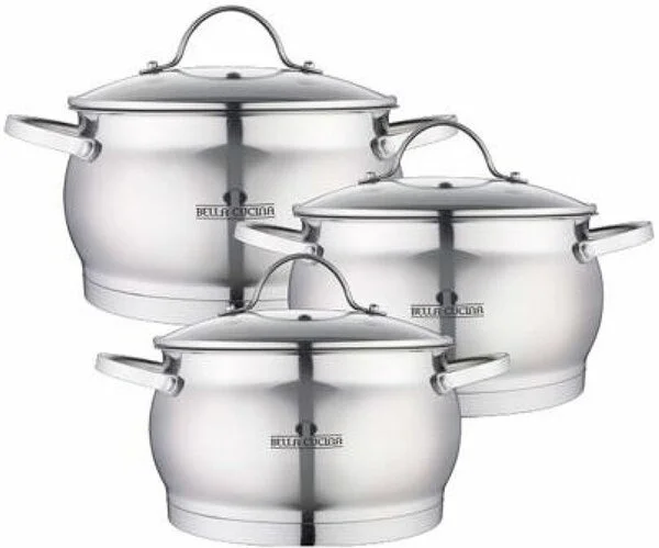 Bella Cucina Набор кастрюль 6пр. (2,1л, 4,1л, 6,7л) BC-2151
