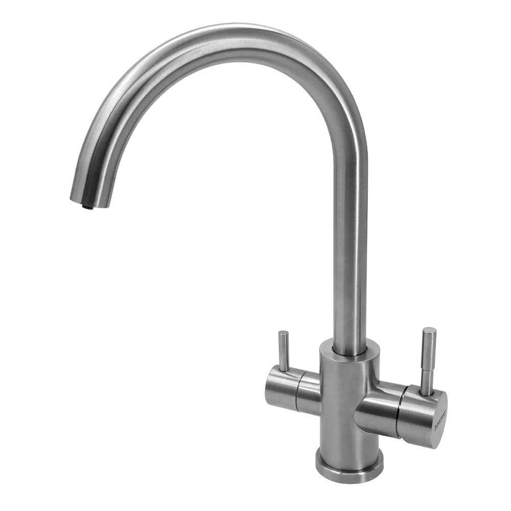 БАРЬЕР Смеситель для кухни с краном для питьевой воды SAFE-03SN Сатиновый никель