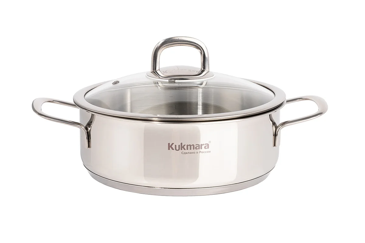 KUKMARA Сотейник из нержавеющей стали 24 см SF-STP3124G