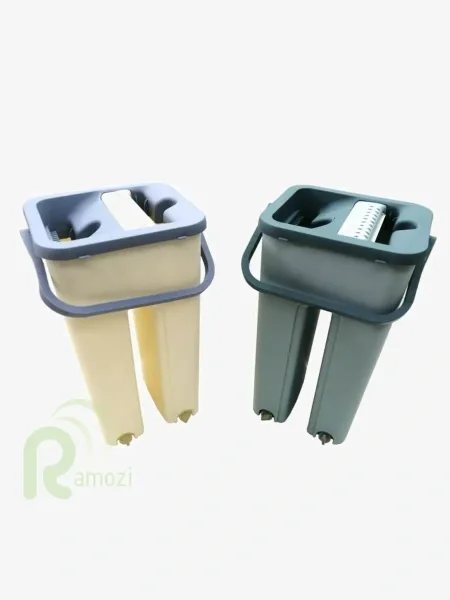 Ramozi Комплект д/уборки 6 л ЗЕЛЕНОЕ с системой отжима и швабра с допол. насадкой. RA-1131-A