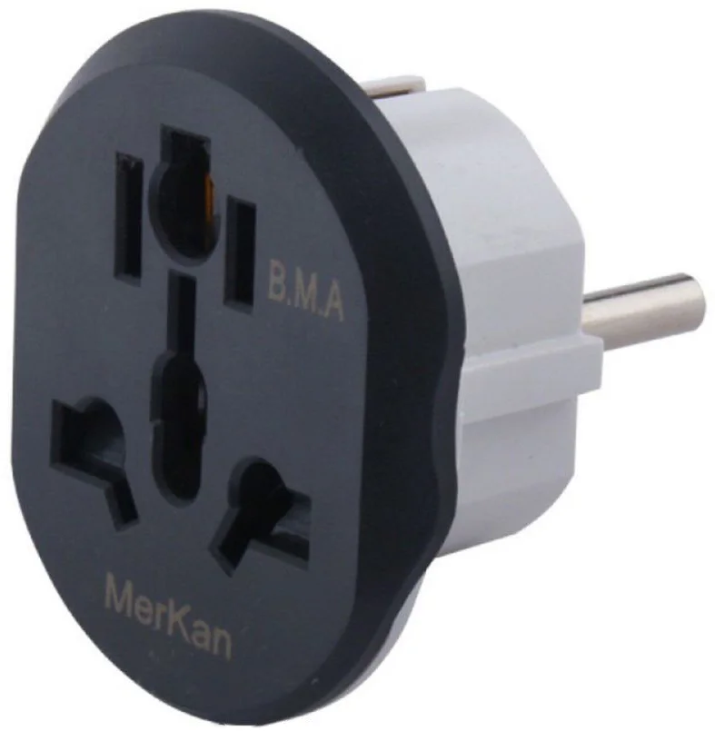 Универсальный сетевой переходник Merkan 16A Grey