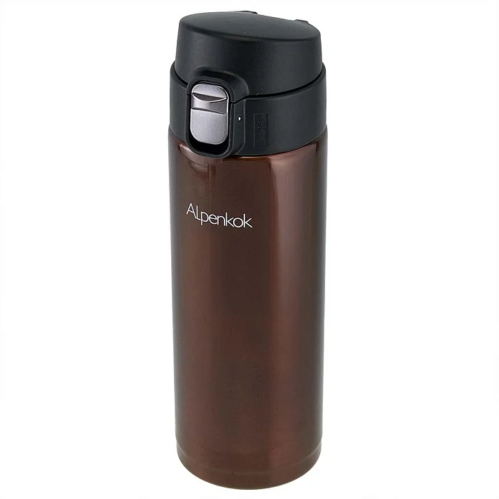 ALPENKOK Термокружка вакуумная 380 мл AK-04811A коричневая