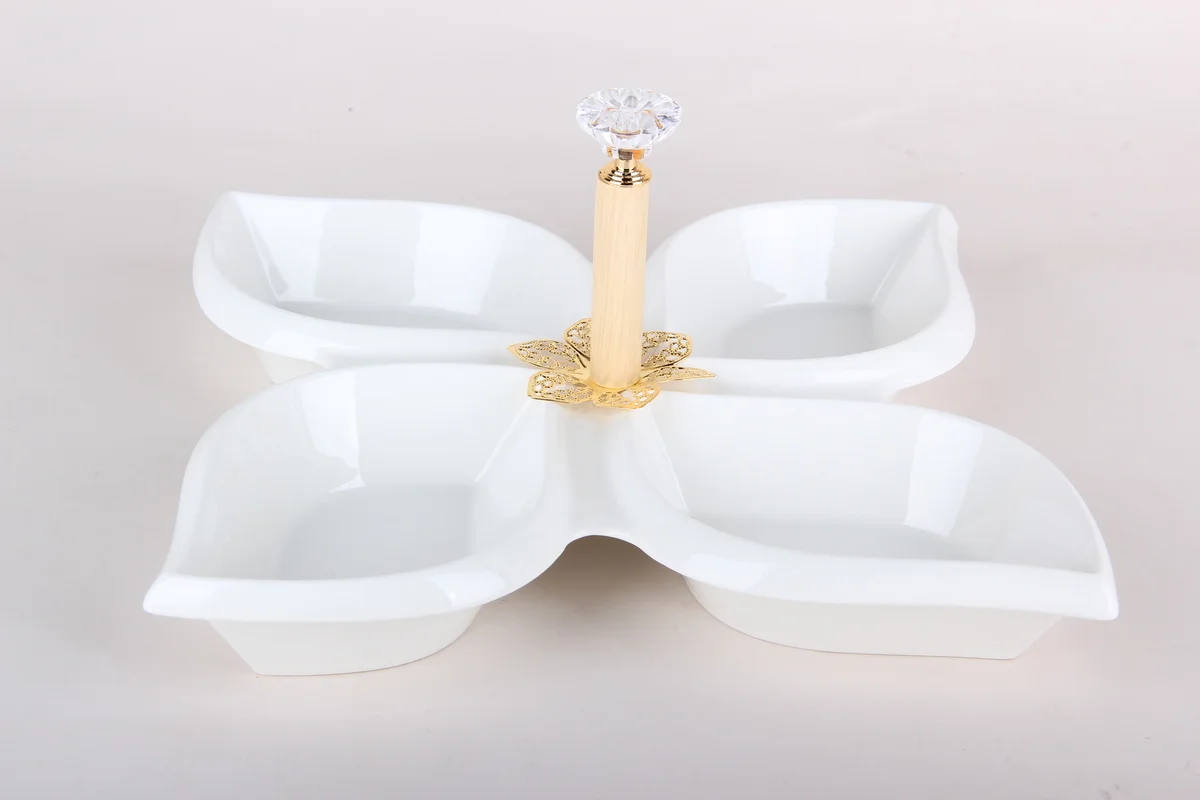 КОРАЛЛ Менажница 4секц. 24см. ZD20221