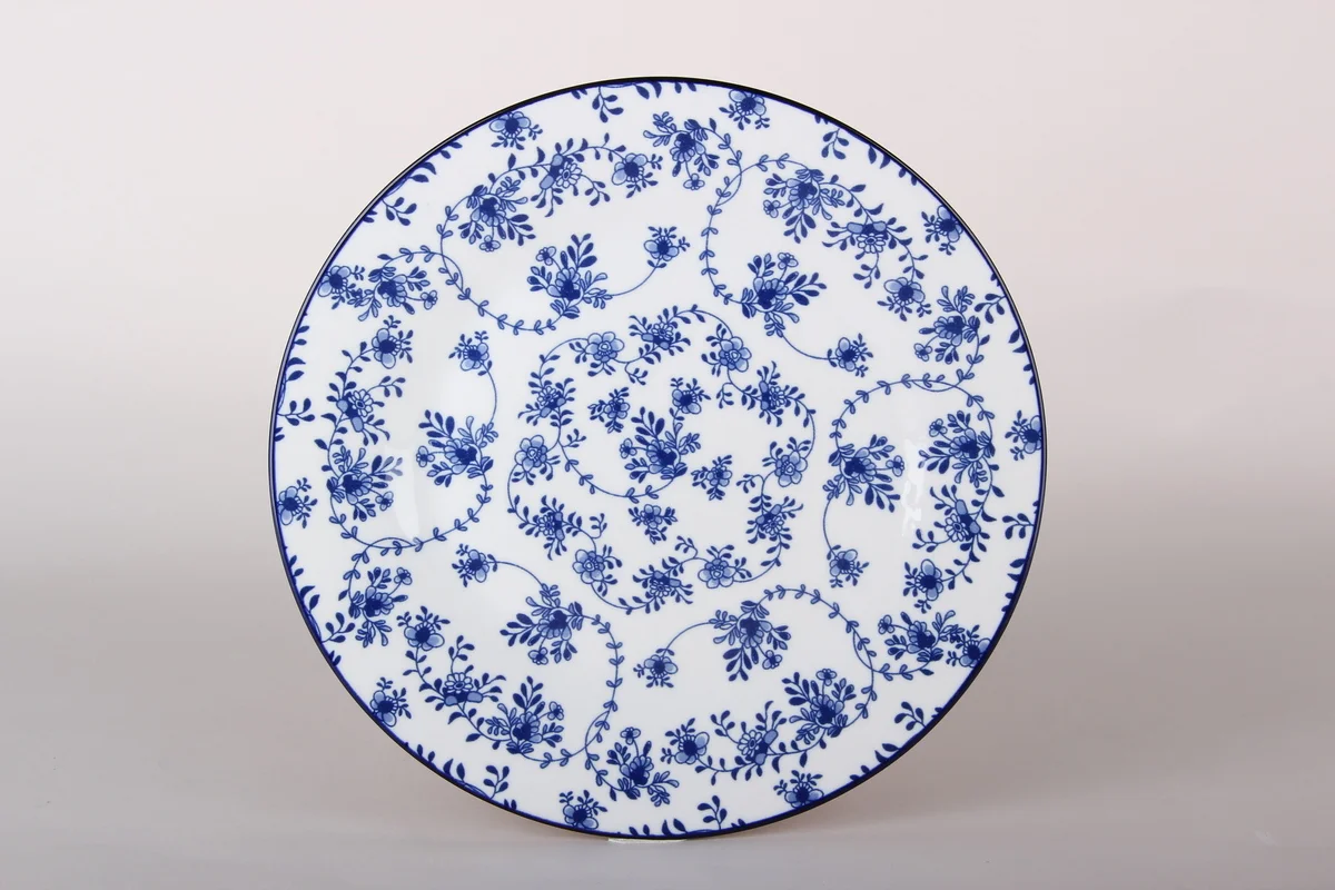 КОРАЛЛ Тарелка обеденная 23см."Голубой ситец" ZX2403-9FP