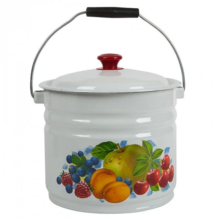 КМК Ведро с крышкой 10л 41204 222/6 белое