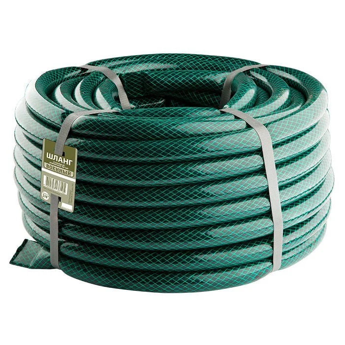 DELTA Шланг поливочный ВОЕННЫЙ Д=3/4 20мм, 25м непрозрачный черно-зеленый