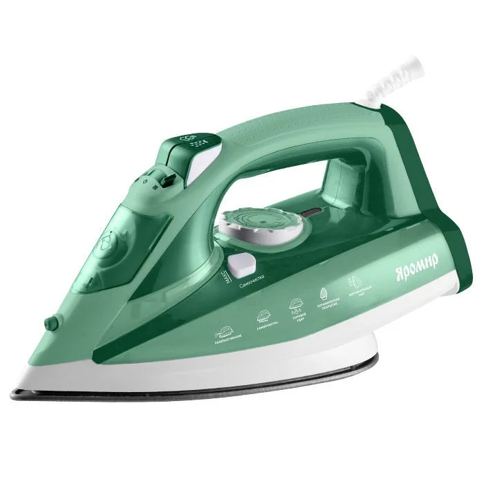 ЯРОМИР Утюг 2400W ЯР 032 зеленый с белым