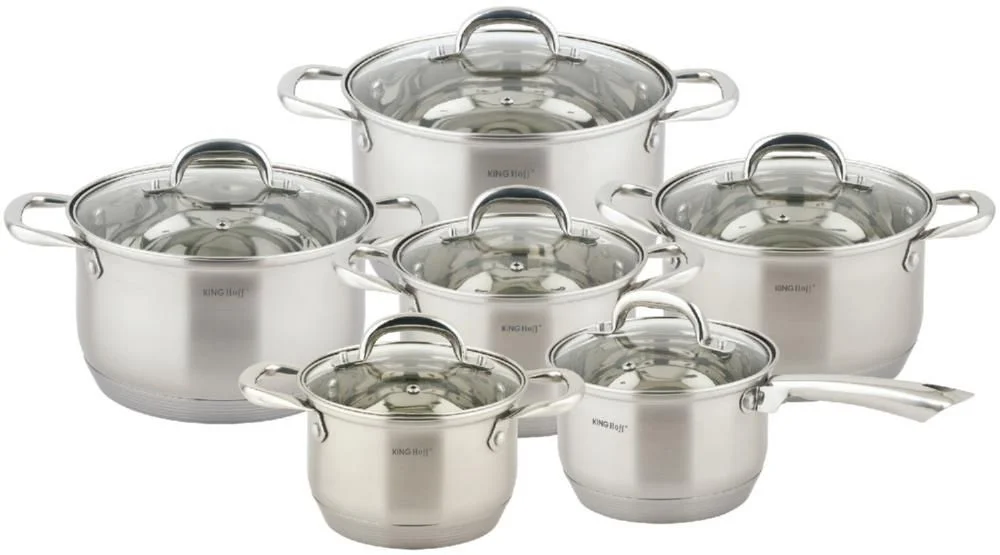 KINGHOFF Набор кастрюль (12пр.) KH 4468