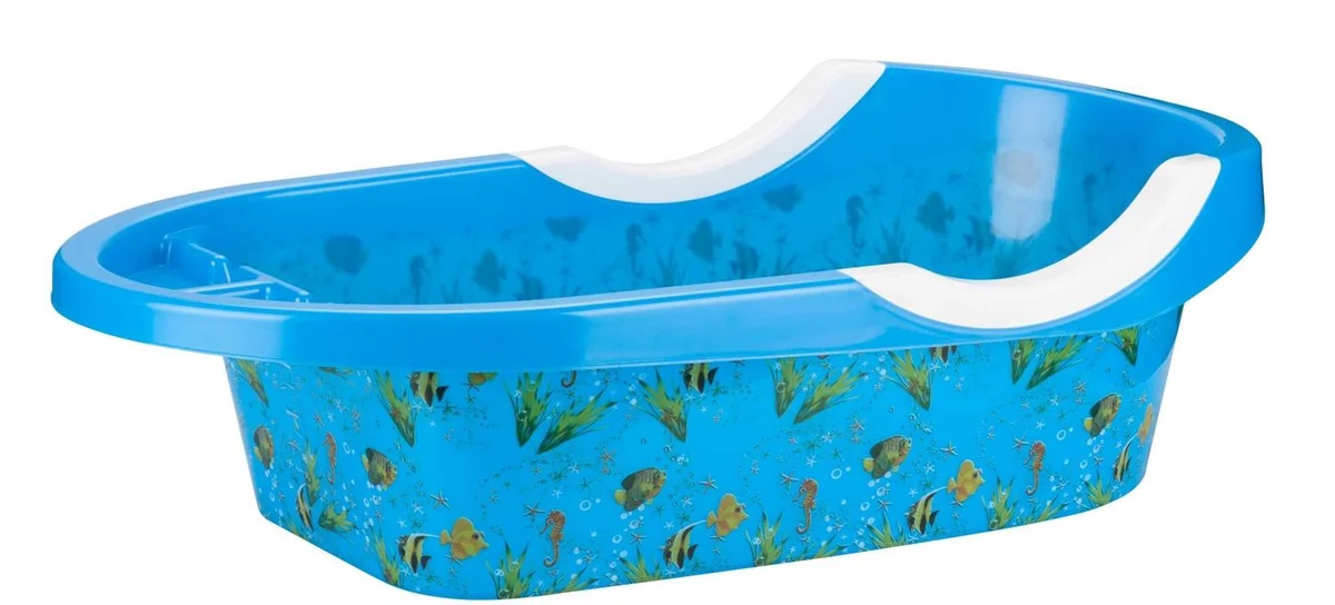 АЛЬТЕРНАТИВА Ванночка детская Рыбки синий М6508
