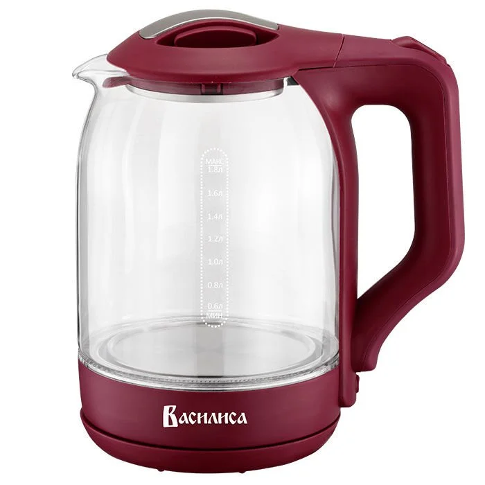 ВАСИЛИСА Электрический чайник ВА 1025 бордовый