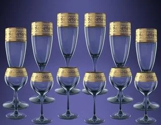 ГУСЬ ХРУСТАЛЬНЫЙ Универсальный набор 12пр. Версаче GE08-1687/1801