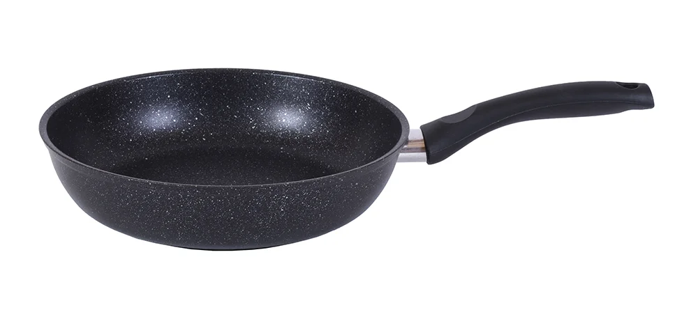 Кукмара Сковорода 26 см с ручкой АП (темный мрамор), линия Marble Induction смти260а