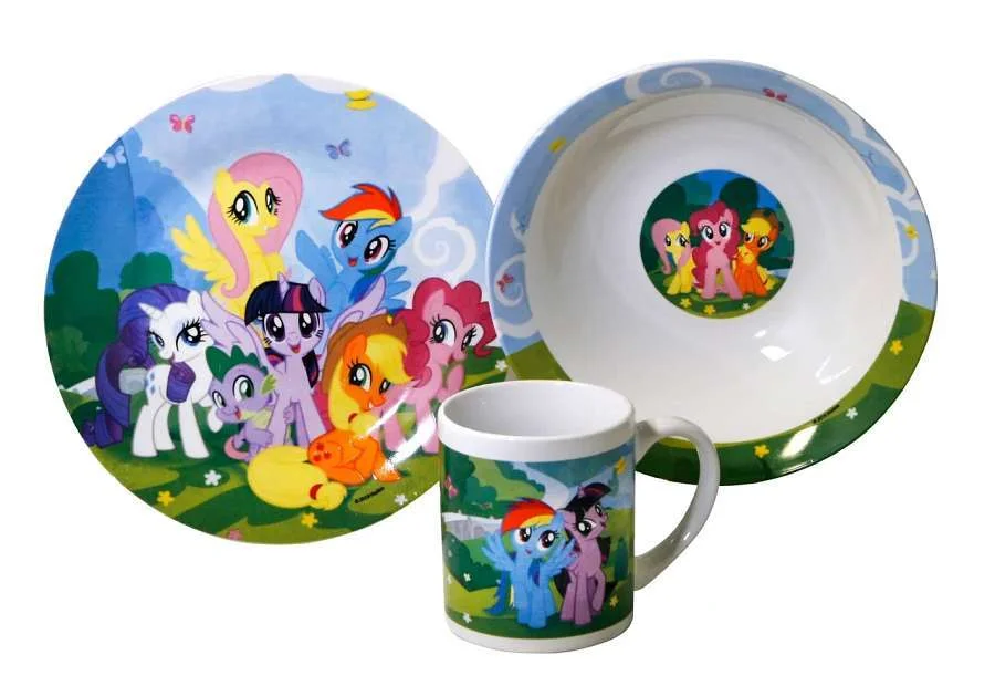 DELTA Набор посуды 3 предмета детский My Little pony MLPS3-2