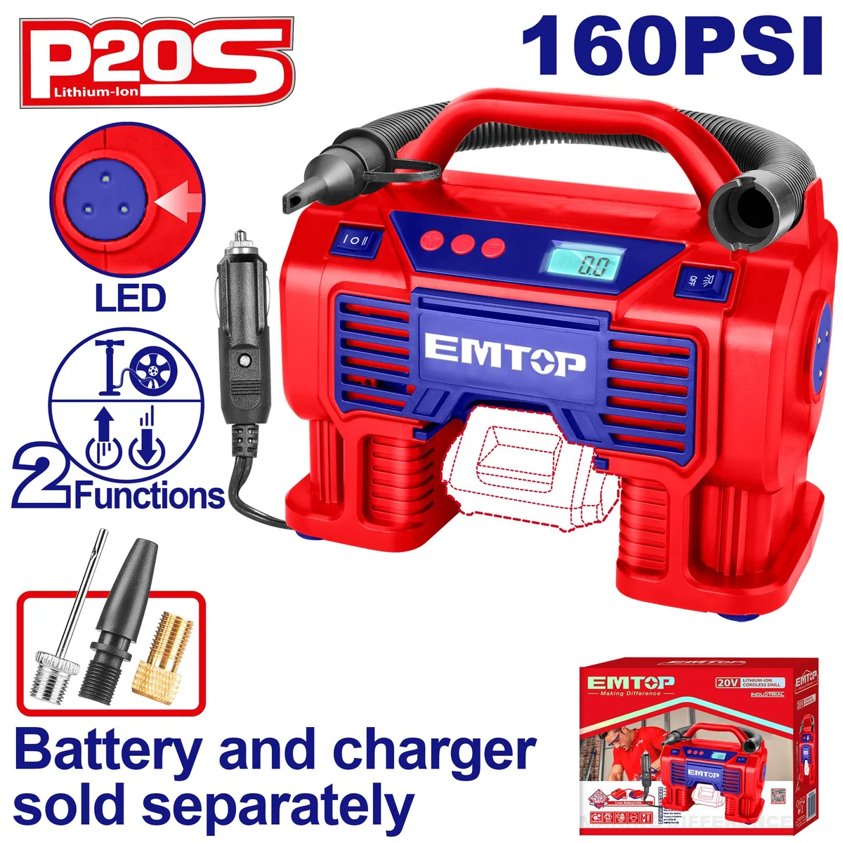 Emtop Автомобильный компрессор ELAC2002