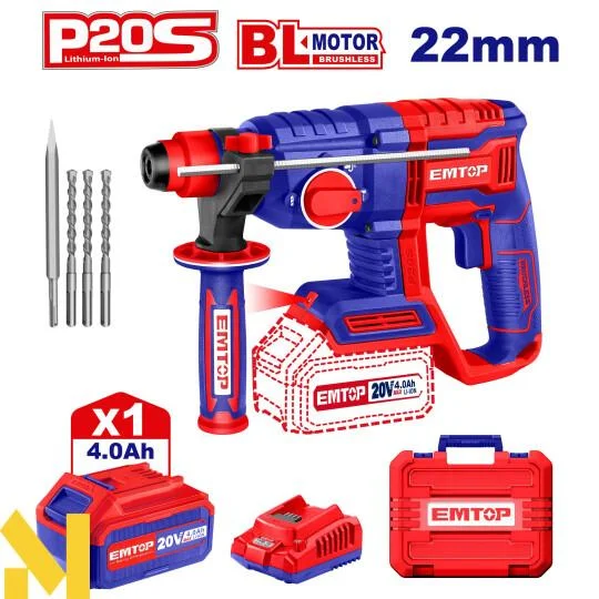 Emtop Перфоратор аккумуляторный ELRH202081