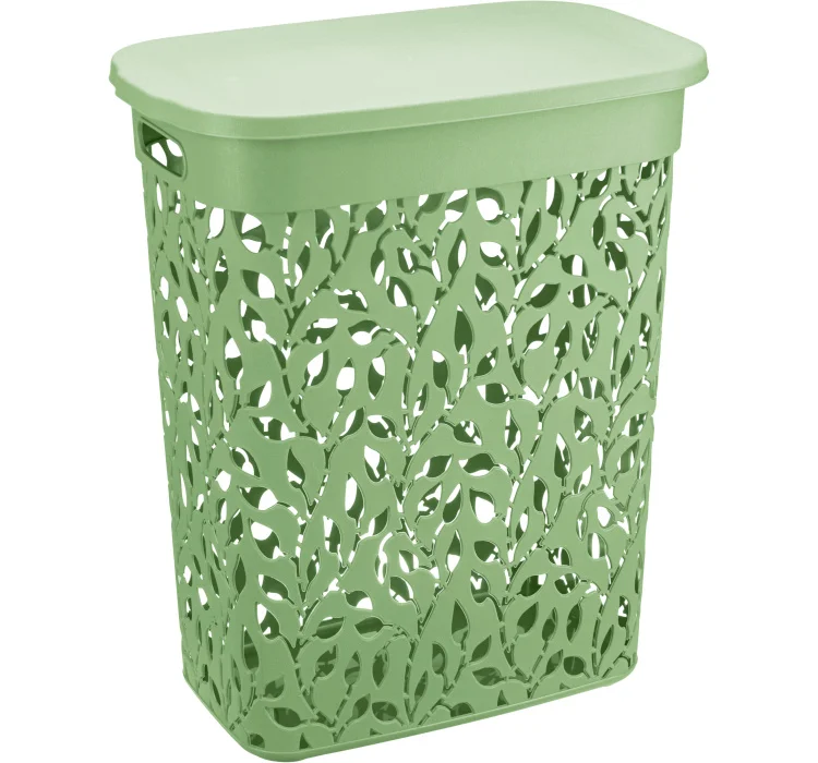М-ПЛАСТИКА Корзина для белья 35 л ФЛОРА МЯТА М 2620