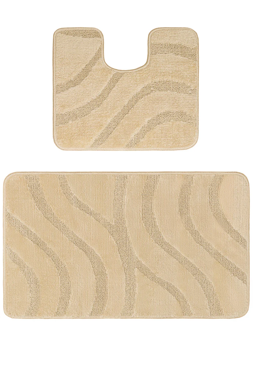 Maximus Набор ковриков для ванной 50*80+40*50 BEIGE 2540 диз. 4976