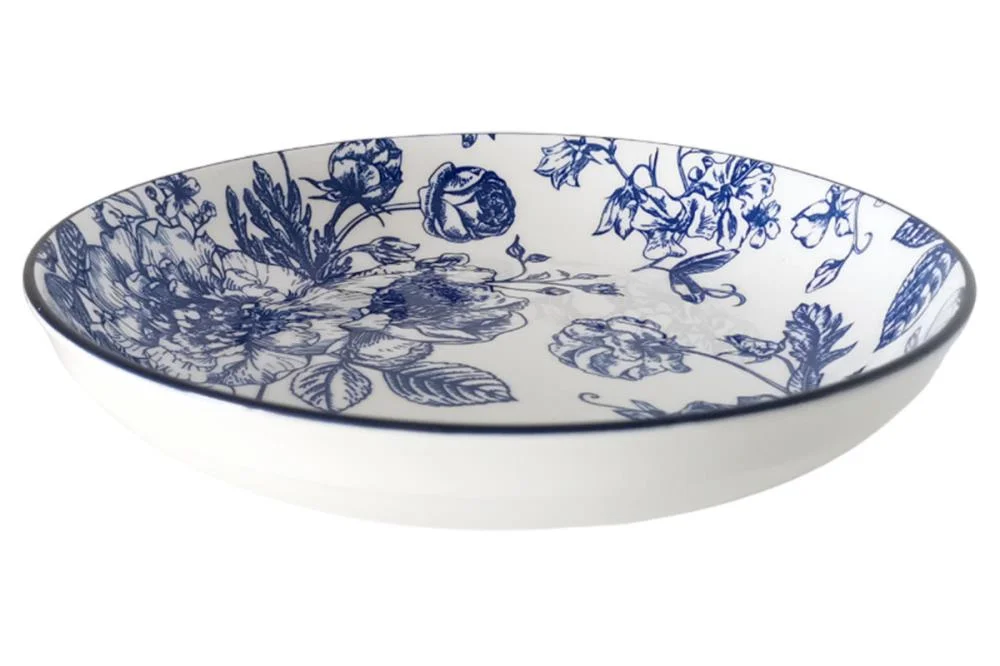 КОРАЛЛ Тарелка глубокая 20см."Blue posy" YX2401-SP80