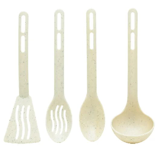 ПОЛИМЕРБЫТ Набор кухонных принадлежностей из 4 предметов Granite БЕЛЫЙ 45541