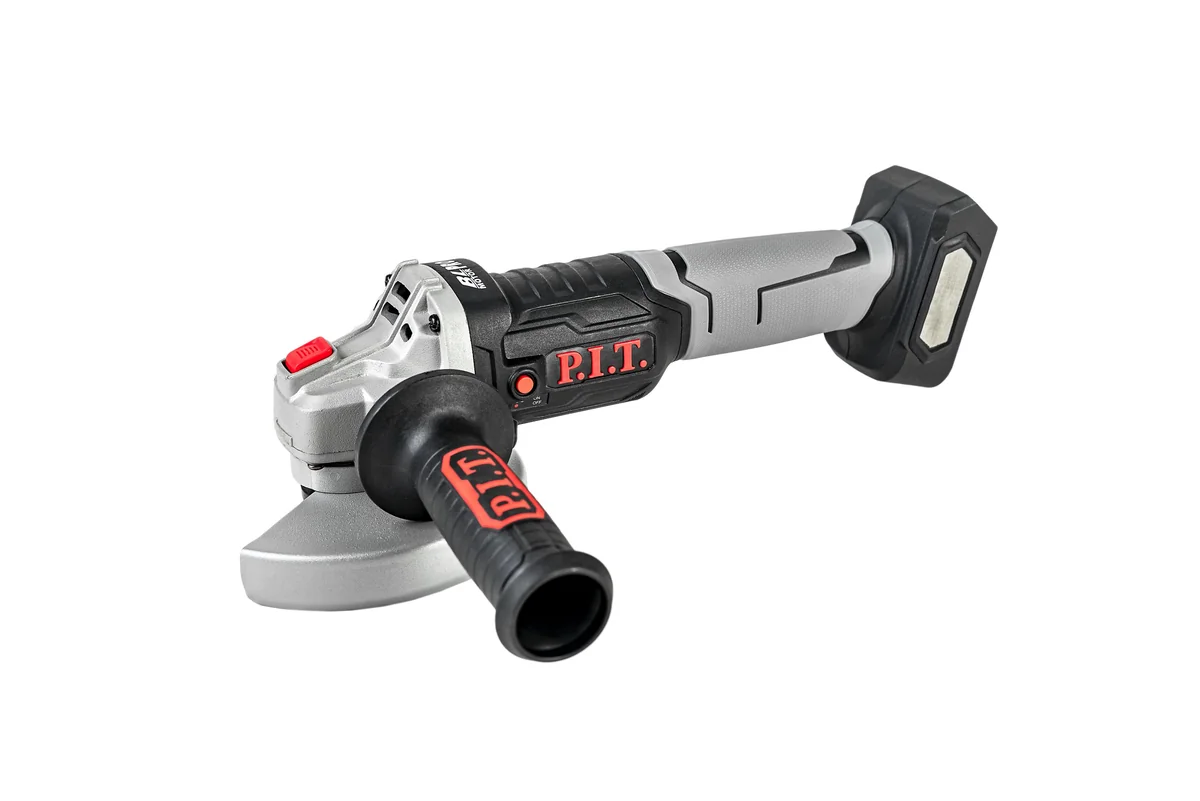 P.I.T. Угловая шлифмашина аккумуляторная бесщеточная PWS20H-125A SOLO (без АКБ и ЗУ)
