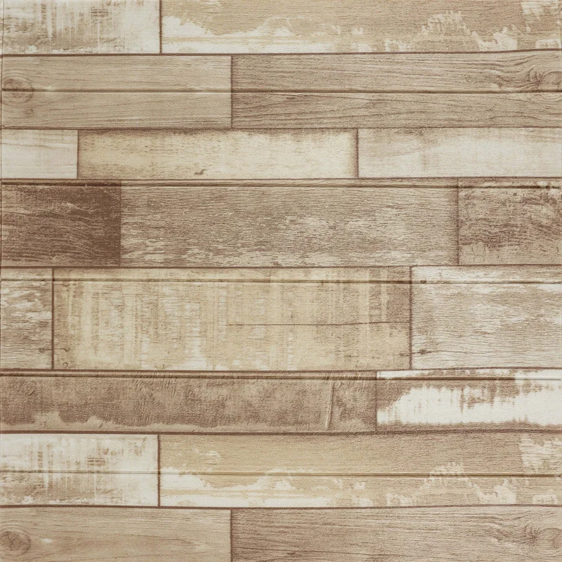 MALLONY Панель самоклеящаяся Доска 70х70см, бежево-коричневый 104480-SK