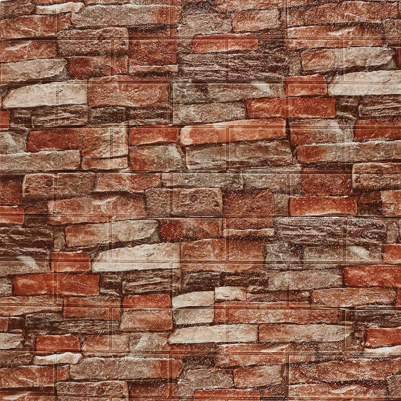 MALLONY Панель самоклеящаяся Кирпичики 70х77см, разноцветный 104417-SK