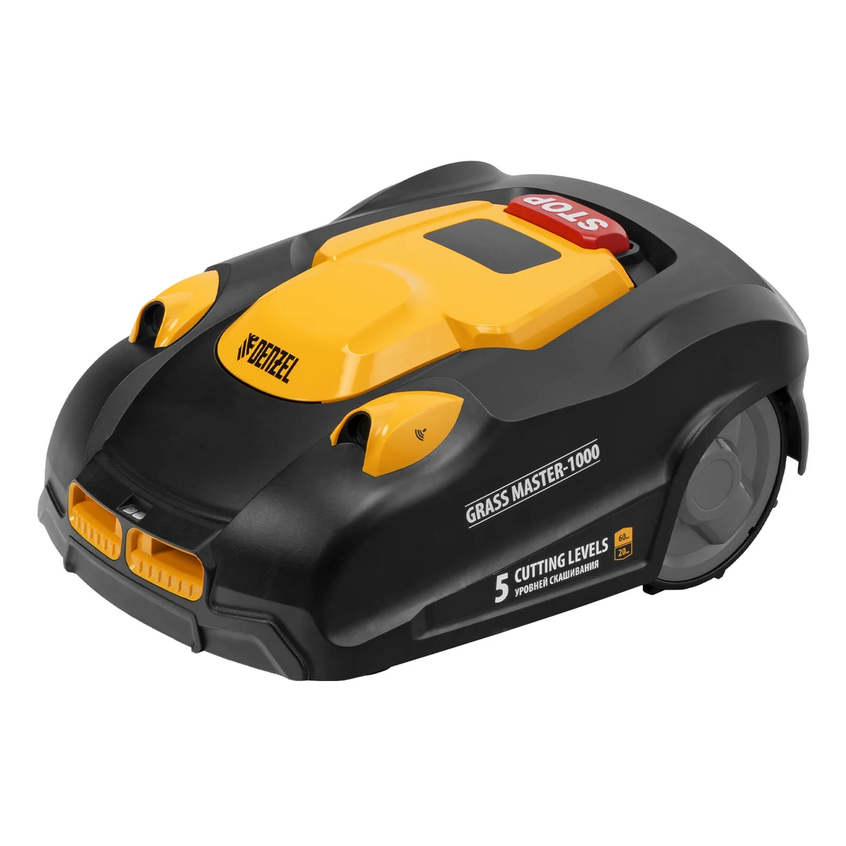 Denzel Робот-газонокосилка Grass Master 1000 1000м², 3Ач, 28V, LCD дисплей, Wi-Fi 58955