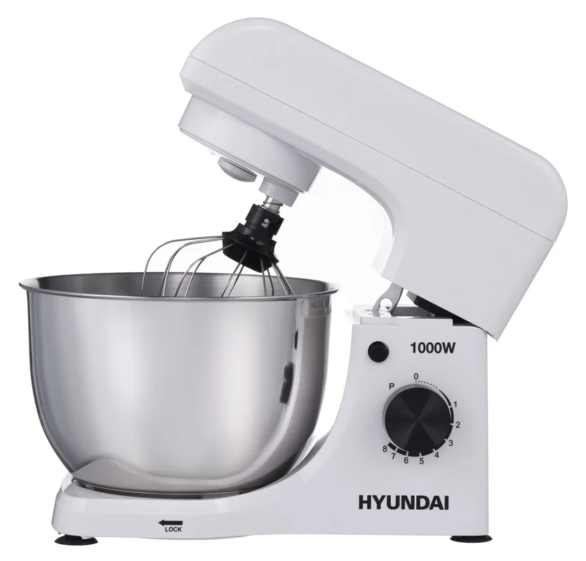 Hyundai Миксер планетарный HYM-S4451 1000Вт белый/черный