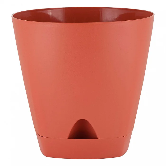 Delta Горшок для цветов InGreen AMSTERDAM 200 мм, 4 л с прикорневым поливом IG620110041 итальянский терракот