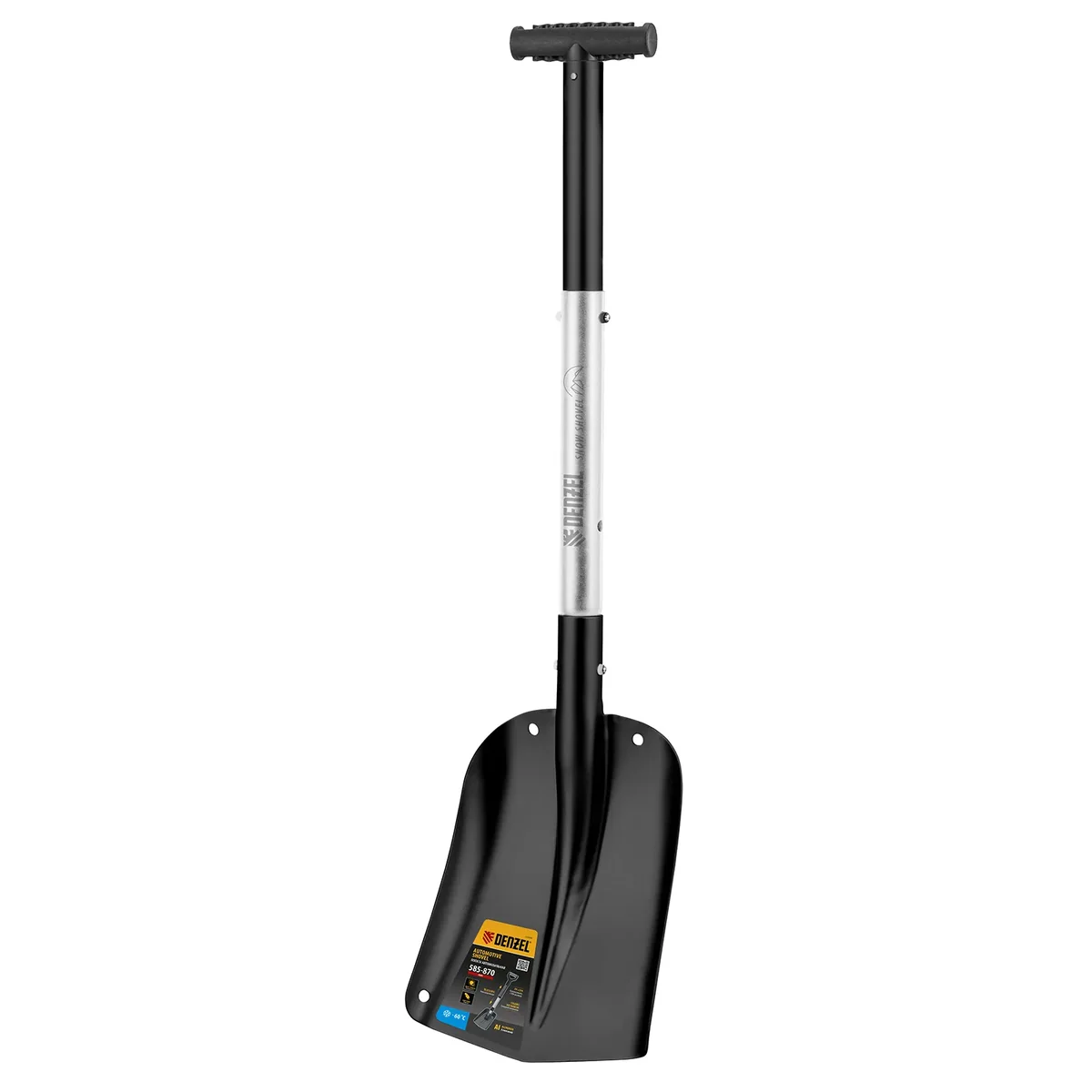 Denzel Лопата автомобильная, алюминиевая, 212х280х650-815 мм, телескопический черенок 61726