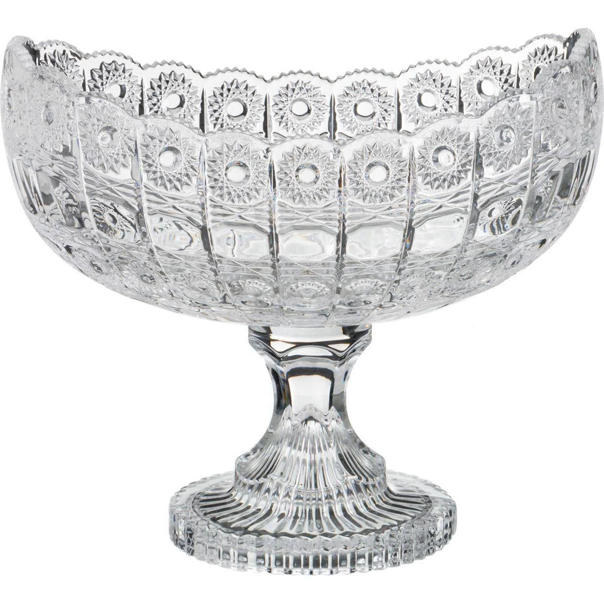 lefard Фруктовница На Ножке Muza Crystal 26,5*16 См, Высота = 23,5 См 195-134