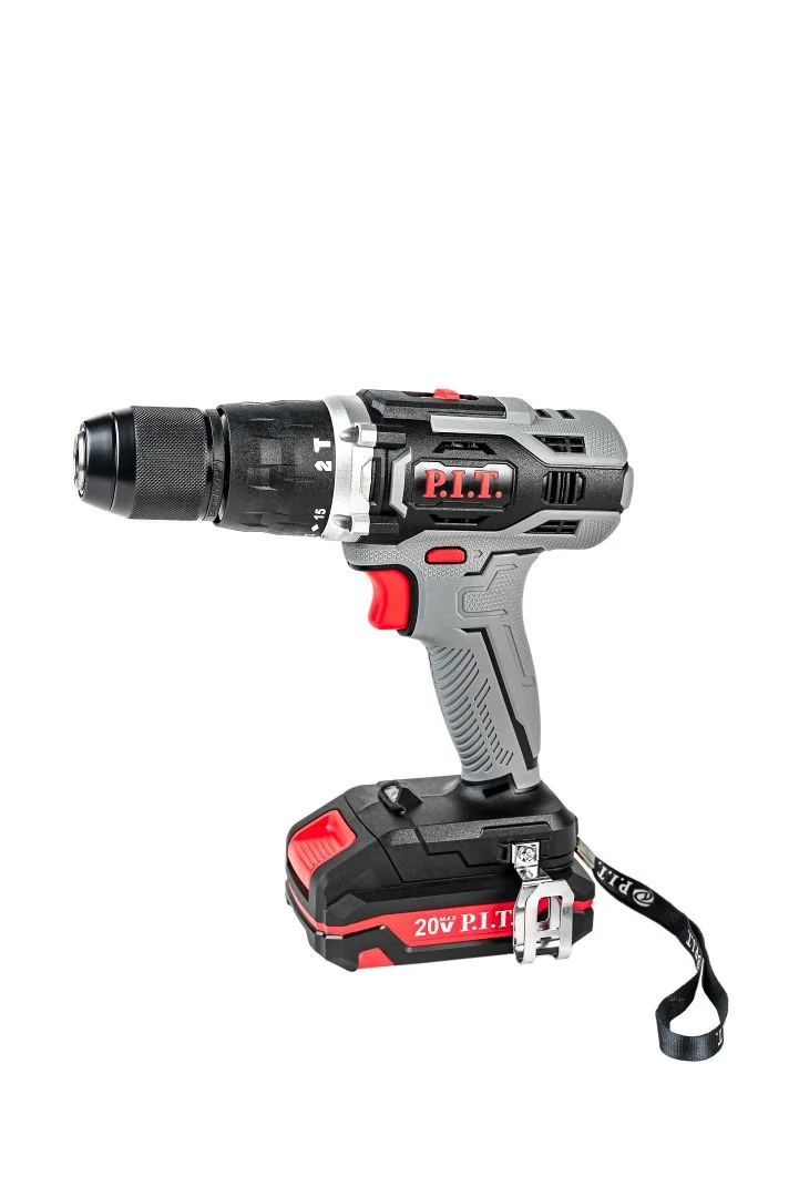 P.I.T. Дрель ударная аккум. PSB20H-13A/1 (20В, 48Нм, металл патрон 13мм, 2ск, 1акб 2Ач, ЗУ, кейс)