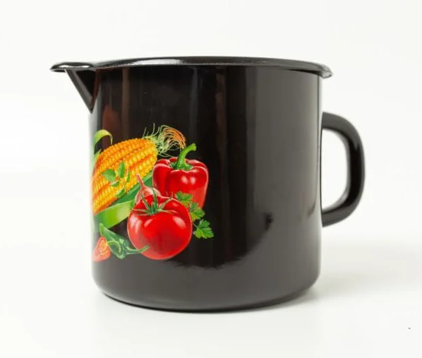 КМК Кружка с носиком без крышки 1 л 40104-072/4 Царица полей коричневая