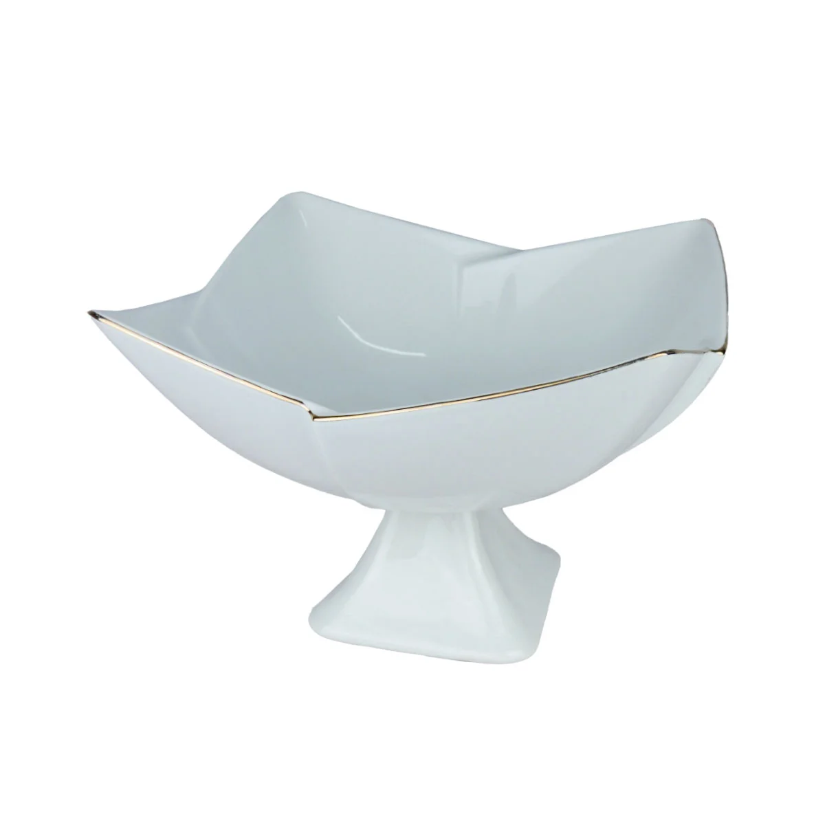 Maghsoud Ваза на ножке Тюльпан отводка золотом 255*255*180 250