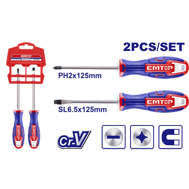 Emtop Набор отверток 2шт ESST0202