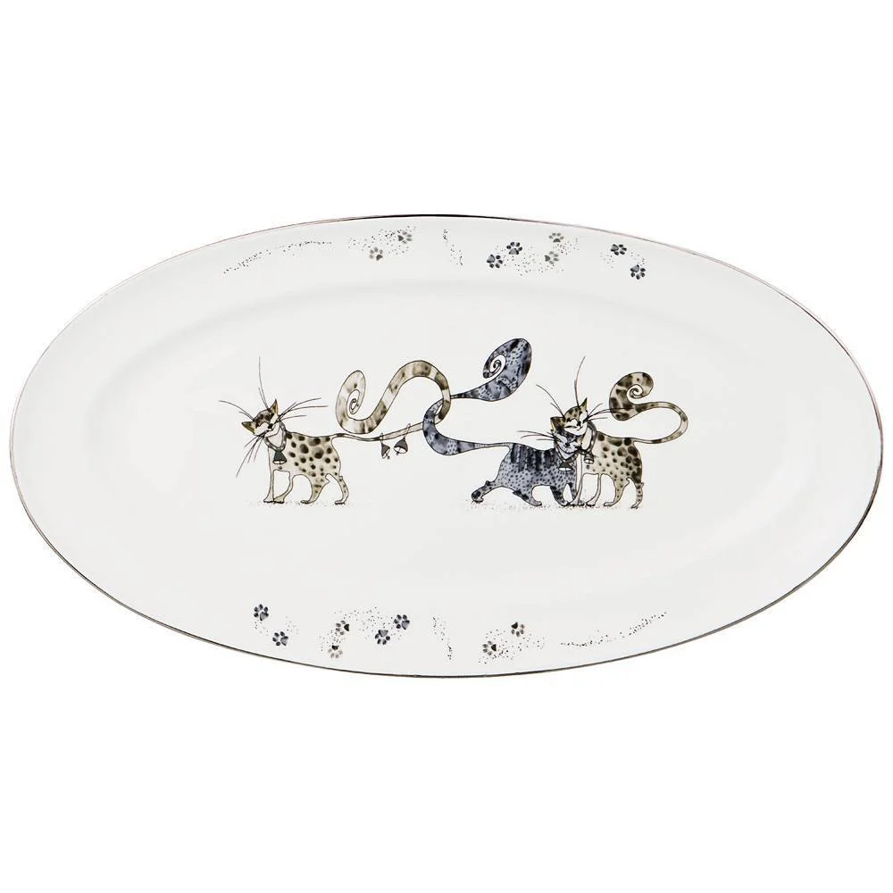 Lefard Блюдо Овальное Котики 27*15 См 86-2319