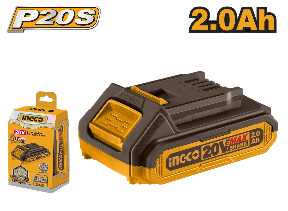 INGCO Аккумуляторная батарея Li-ion 2.0Ah 20V FBLI20011 INDUSTRIAL