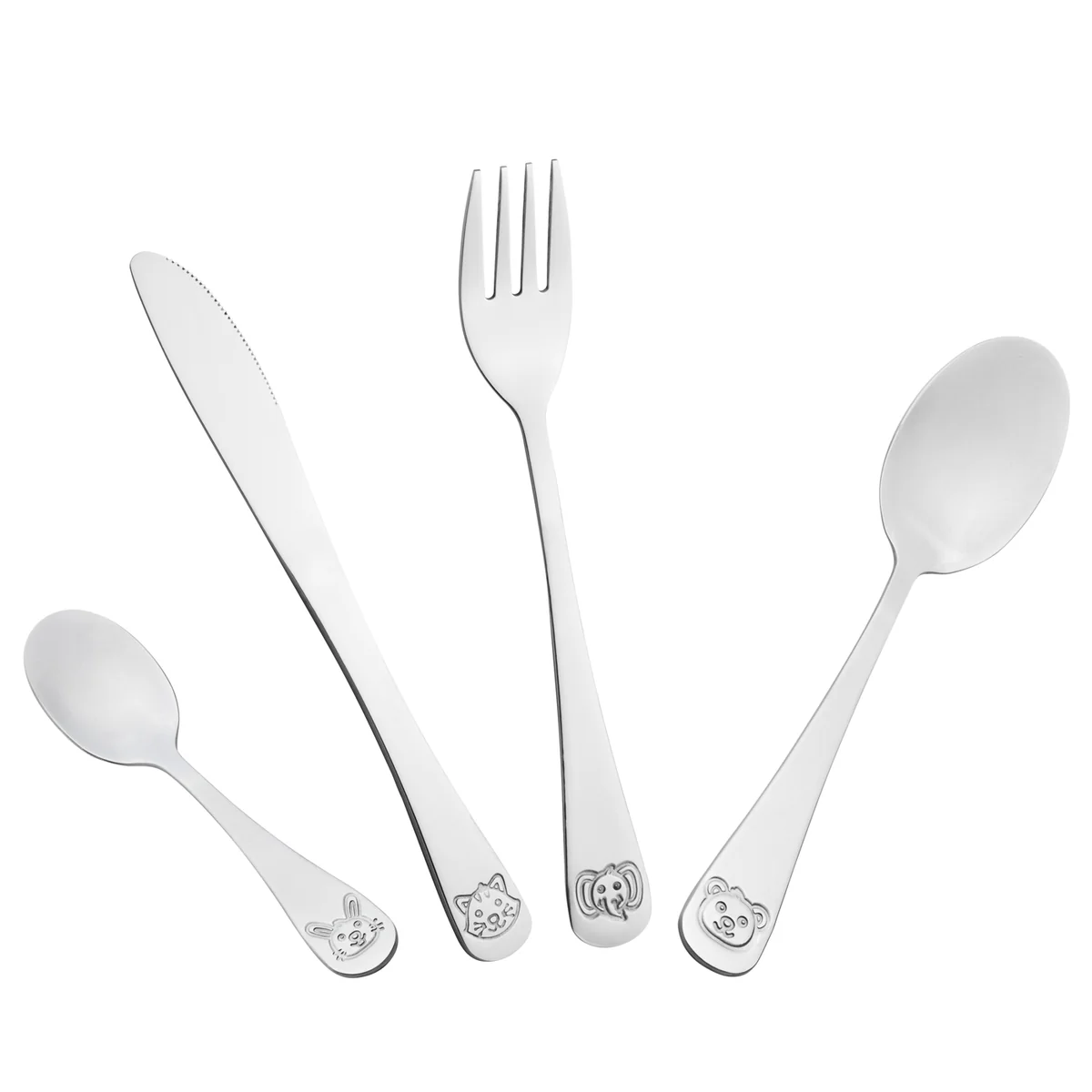 Kamille Набор детских столовых приборов 4 предмета KM 5336 из нержавеющей стали