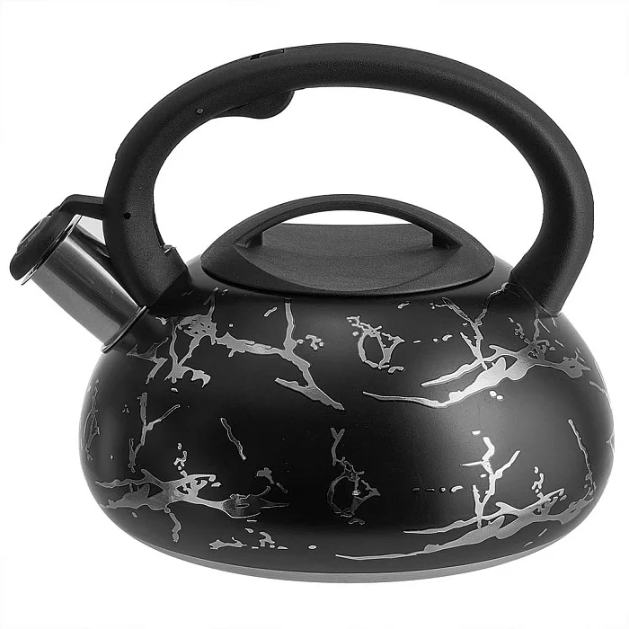 ALPENKOK Чайник 3 л из нержавеющей стали со свистком, индукционное дно AK-539